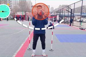 中考篮球绕杆训练动作图片